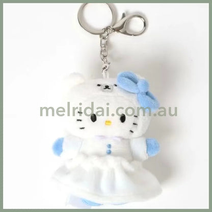Me% x Hello Kitty | Mini Mascot Holder Plush Keychain 13cm 4th Ver. (Polar bear)