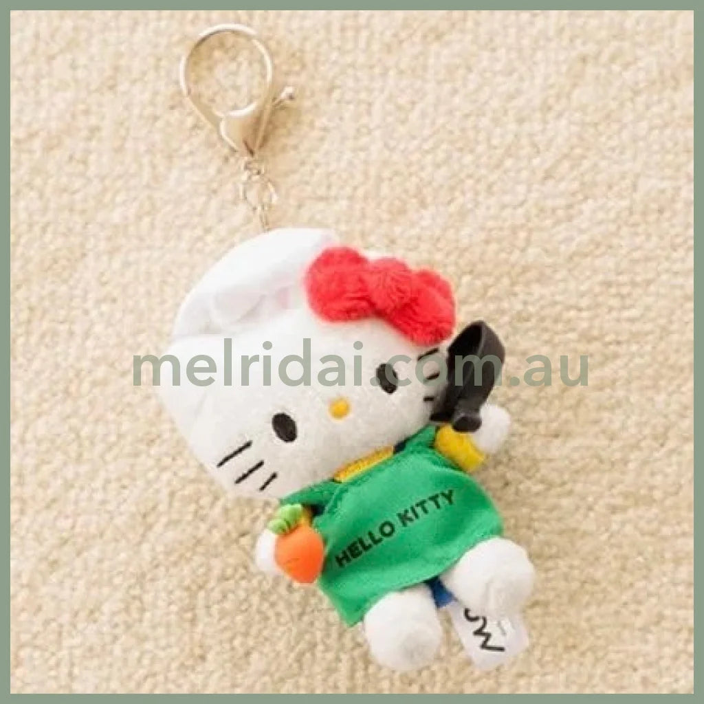 and St Me% x Sanrio Hello Kitty | Mini Mascot Holder Plush Keychain 13cm 5th Ver. (Chef)