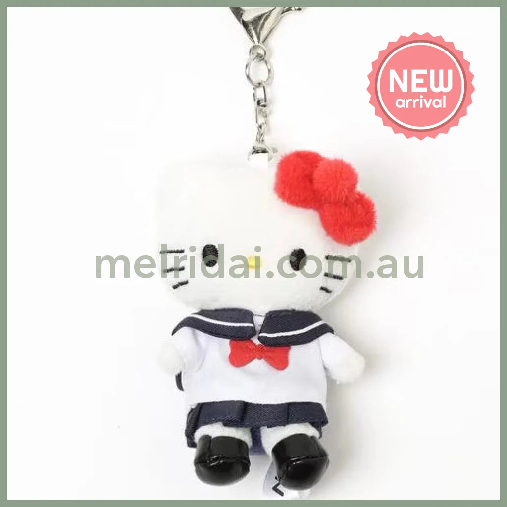 and St Me% x Sanrio Hello Kitty | Mini Mascot Holder Plush Keychain 13cm 5th Ver. (Sailor)