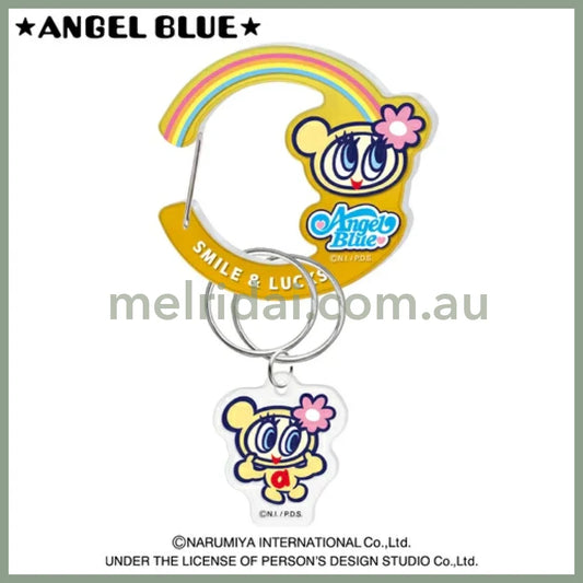 Angel Blue | Acrylic Carabiner with Charm 60 x 20 x 100mm (Hana-chan)