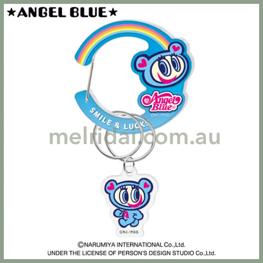 Angel Blue | Acrylic Carabiner with Charm 60 x 20 x 100mm (Nakamura-kun)