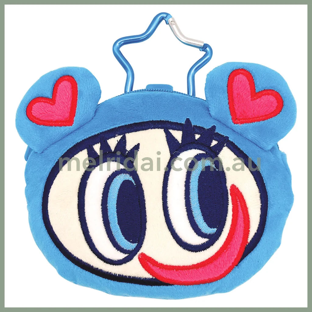 Angel Blue | Face-shaped Pouch Plush Keychain H12.2×W9×D6.5cm (Smile)