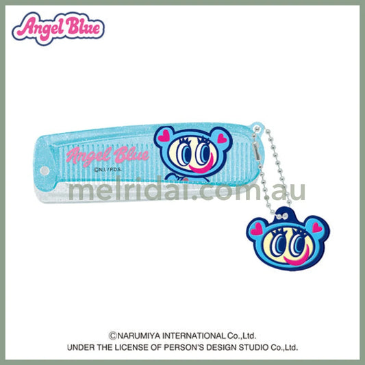 Angel Blue | Folding Brush & Comb 32×97×6mm