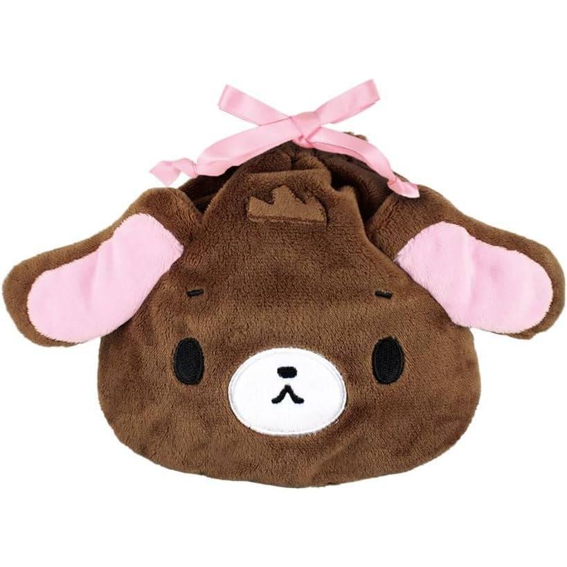 SANRIO | Sugarbunnies Kurousa Plush Drawstring Bag 164×160mm