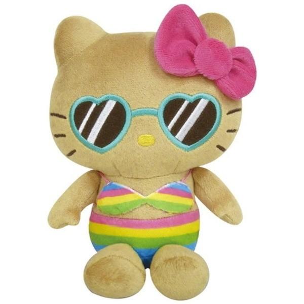 SANRIO | Hello Kitty Plush Toy Plush Doll H190×W140×D95mm (Tan Swimsuit Party Sunglasses)