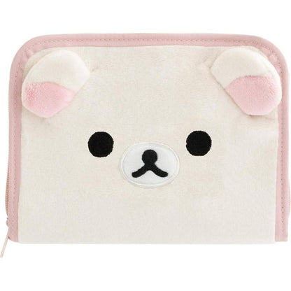 SAN-X | Rilakkuma Korilakkuma Plush Multi-Valuables Case 155x200x40mm (Chairoikoguma's Kumakyun DAYS)