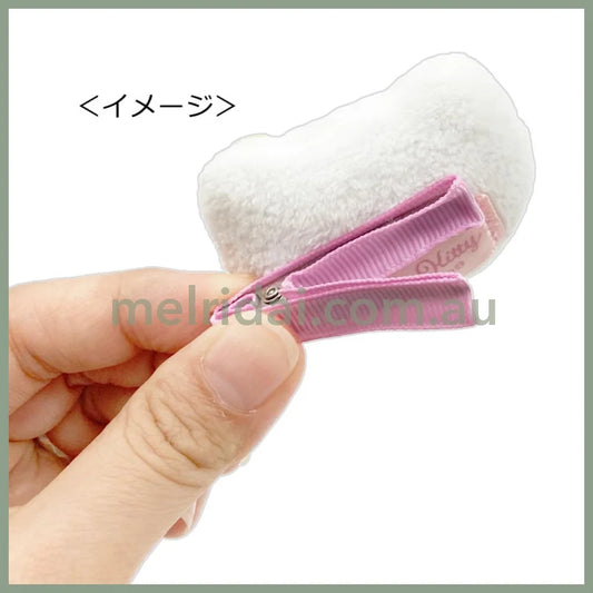SANRIO | Hello Kitty Hair Clip Plush Multi Clip H48xW80xD20mm (Kaohana & Tan Black)
