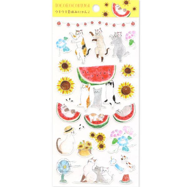 Active Corporation x Tocorocomugi | Summer Vacation Paper Stickers 195x90mm
