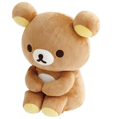 SAN-X | Rilakkuma Plush Doll Sit 280×240×160mm (Umbrella Rain then Sunny)