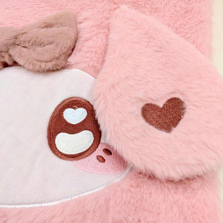 SANRIO | My Melody Fluffy Soft Fur Tote Bag with Zipper 390x370x115mm