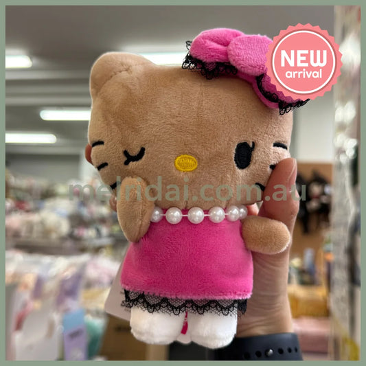 Avail x Hello Kitty | Tanned Mascot Holder Plush Keychain Bag Charm (Pearl Necklace)