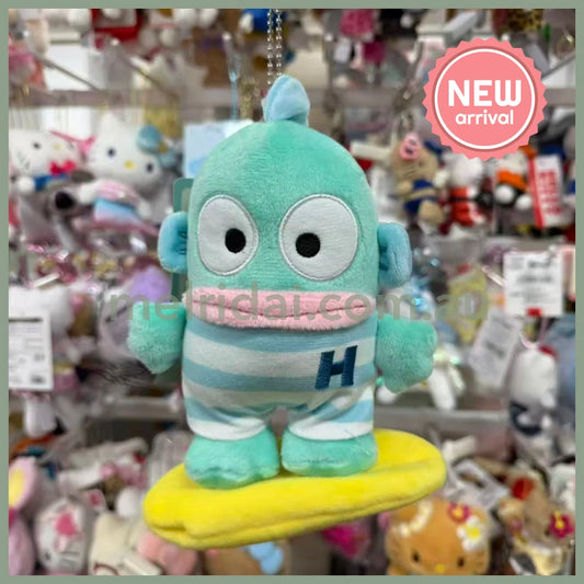 Avail x Sanrio | Hangyodon Mascot Holder Plush Keychain Bag Charm 140mm Approx. (Surfing)
