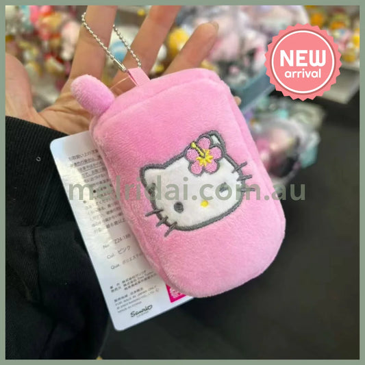 Avail x SANRIO | Hello Kitty Smart Phone Shaped Plush Mirror Keychain Bag Charm 9cm Approx.