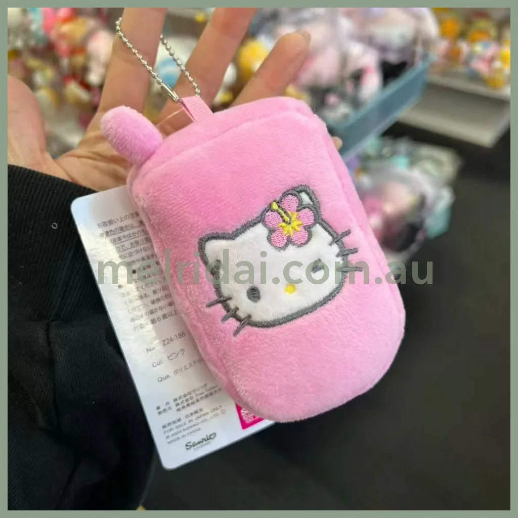Avail x SANRIO | Hello Kitty Smart Phone Shaped Plush Mirror Keychain Bag Charm 9cm Approx.