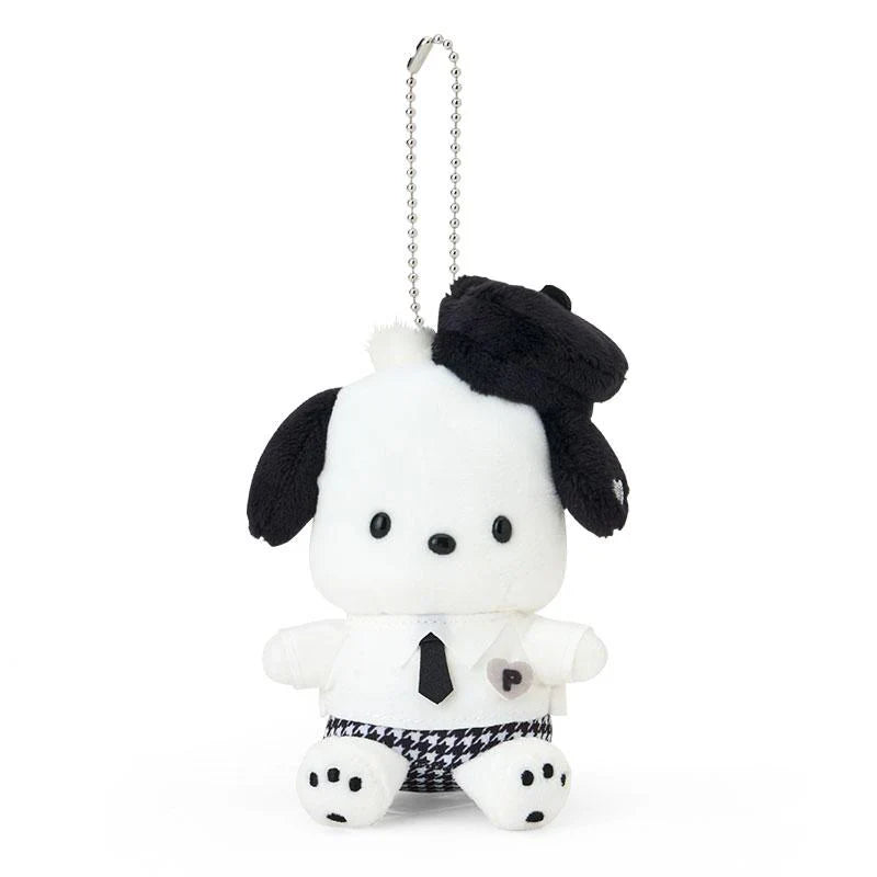 SANRIO | Pochacco Mascot Holder Plush Keychain 5.0 x 7.9 x 13.5cm (Monotone)