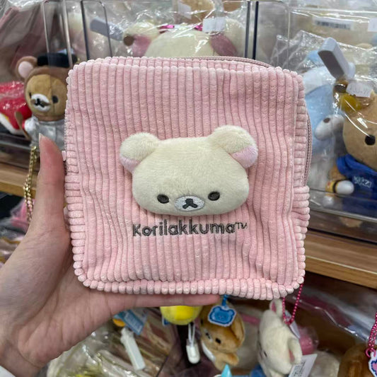 SAN X | Korilakkuma Fluffy Pouch 130W130×30mm