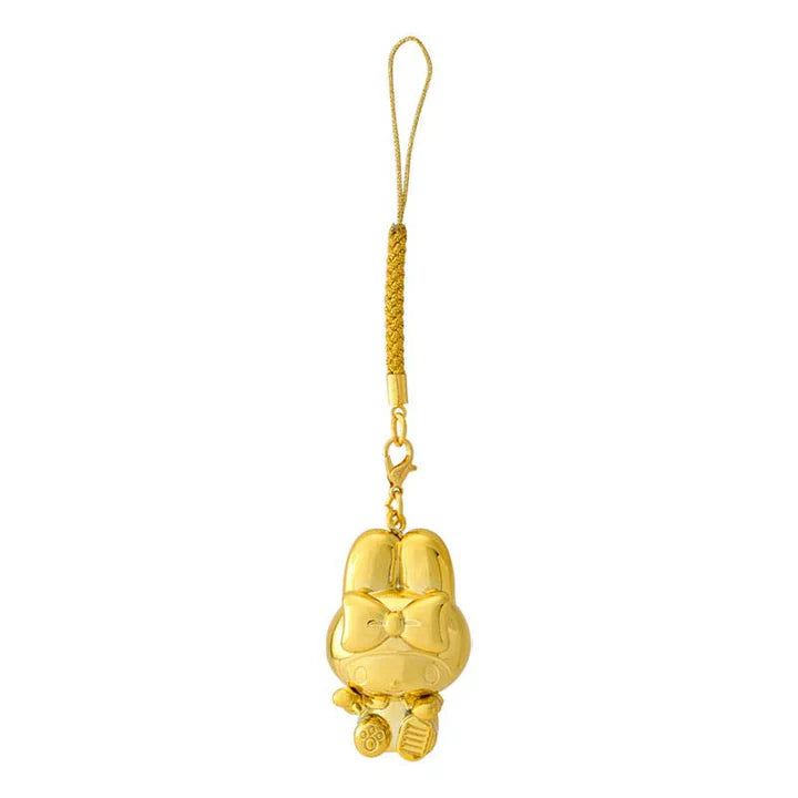 Sanrio | My Melody Netsuke Gold Color Charm W2.8×D2.6×H4.4Cm (Zodiac Fortune 2024 - Snake)