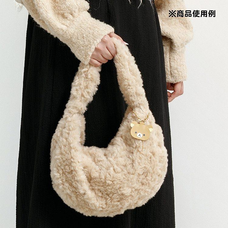 SAN-X | Rilakkuma Plush Hand Bag 180×300×80mm (New Basic BOA ITEMS Moko Moko Fluffy)