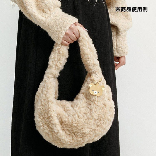 SAN-X | Rilakkuma Plush Hand Bag 180×300×80mm (New Basic BOA ITEMS Moko Moko Fluffy)