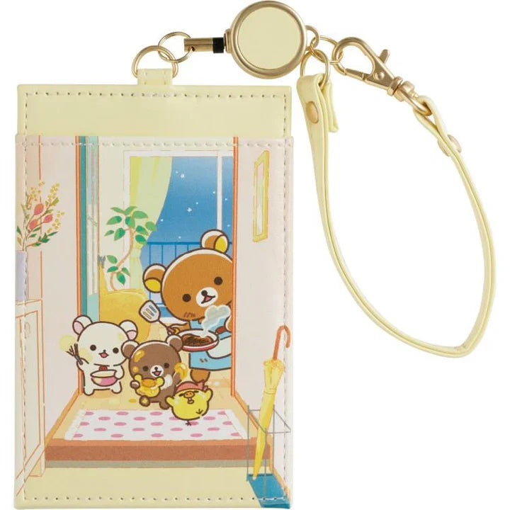 SAN-X | Rilakkuma Pass Case with Reel 115×75mm (Stay With Me)