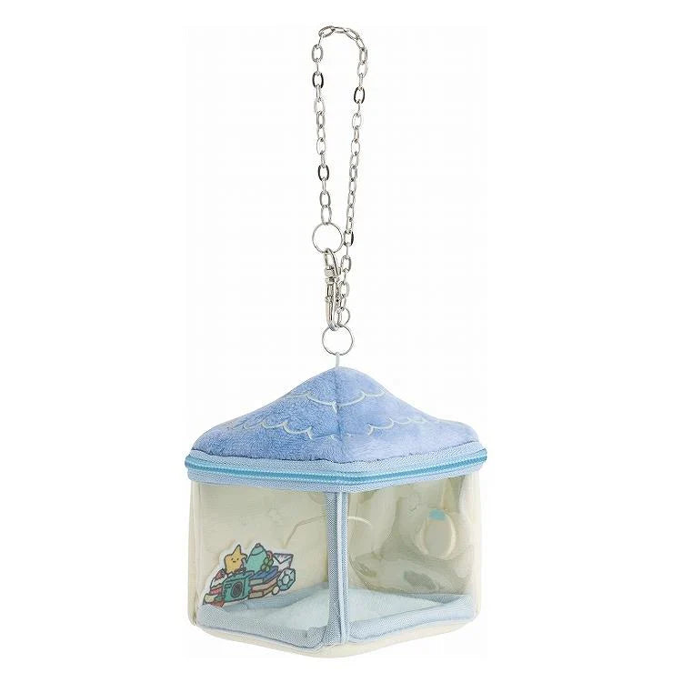 SAN-X | Sumikko Gurashi mini Tenori Plush Doll Outing Pouch 100×85×85mm (Honey Forest Christmas)