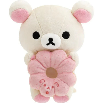 SAN-X | Rilakkuma Korilakkuma Plush Toy Plush Doll S 120×120×110mm (Mister Donut Standing)