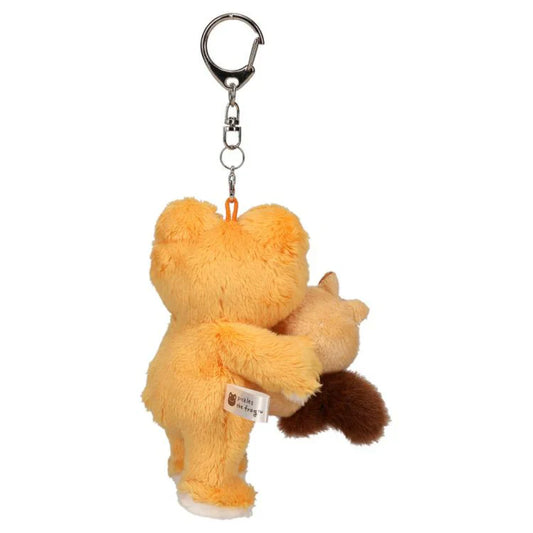 Pickles the Frog | Plush Keychain Bag Charm Mascot Holder with Almond Orange 125×80×60mm