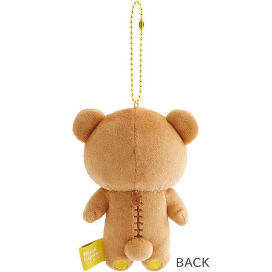 SAN-X | Rilakkuma Mochimochi Hanging Plush Mascot Holder Plush Keychain Bag Charm 70×85×65mm