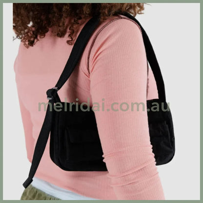 Cargo Shoulder Bag - Black Sp24