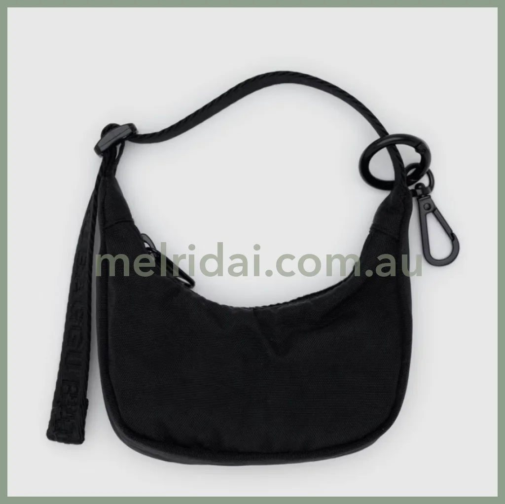Crescent Bag Charm - Black
