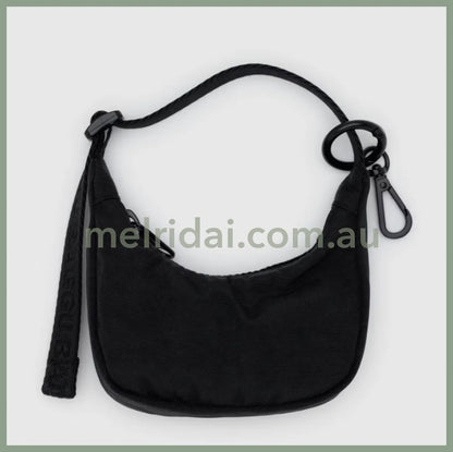 Crescent Bag Charm - Black