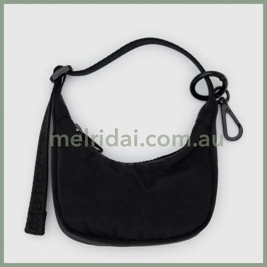 Crescent Bag Charm - Black