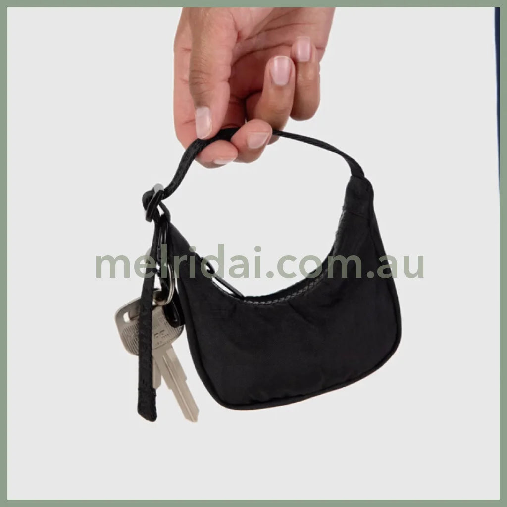 Crescent Bag Charm - Black