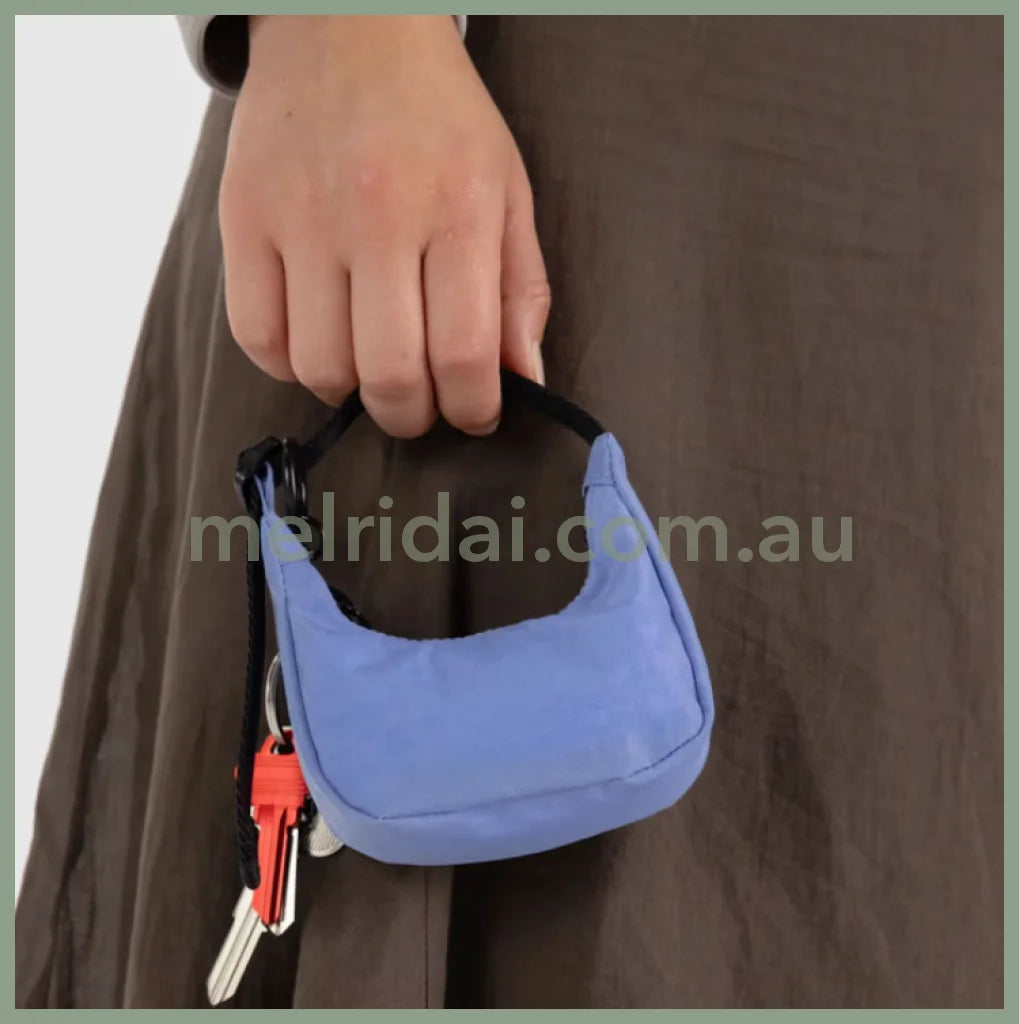 Crescent Bag Charm - Blue