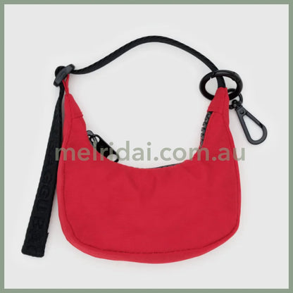 Crescent Bag Charm - Red