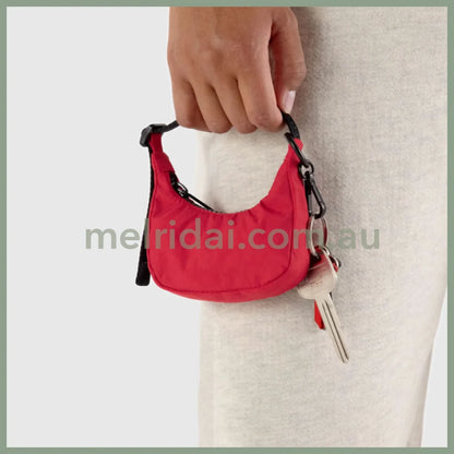 Crescent Bag Charm - Red