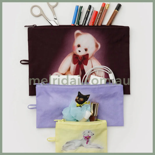 Baggu Flat Pouch Set (Fancy Animals)