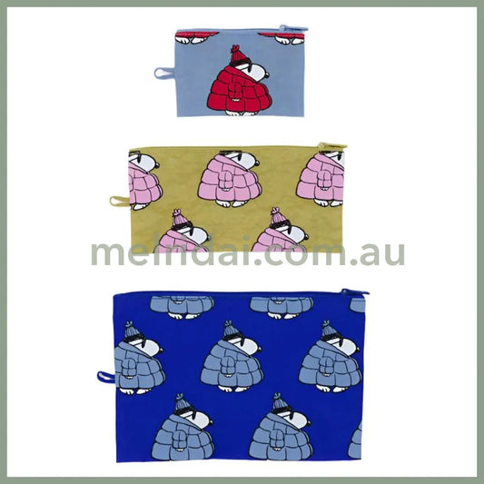 Flat Pouch Set - Puffer Snoopy