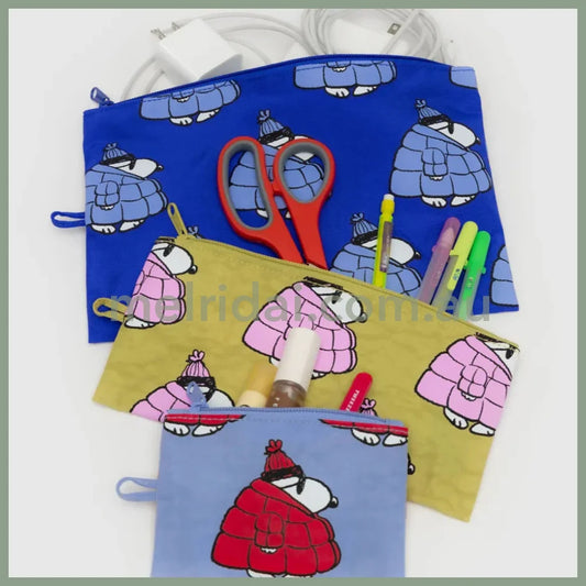 Flat Pouch Set - Puffer Snoopy