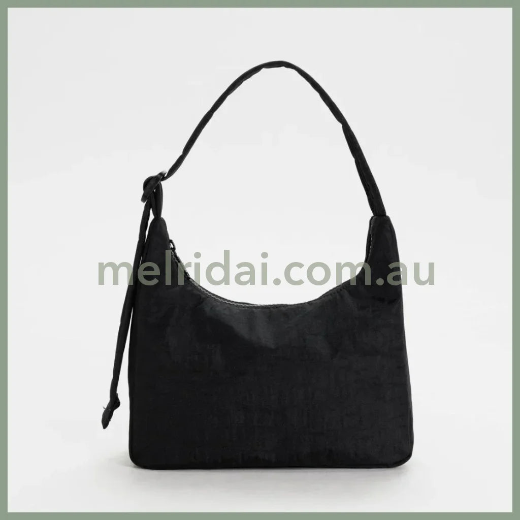 Baggu | Mini Nylon Shoulder Bag (Black) 超轻防水尼龙包 单肩包 腋下包 肩带可调节