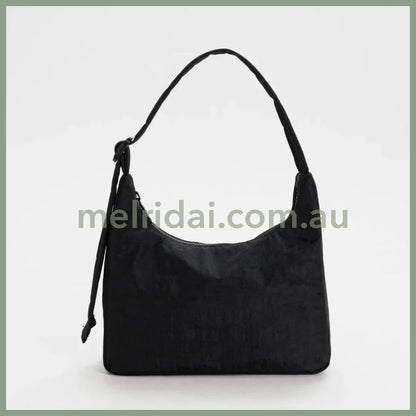 Baggu | Mini Nylon Shoulder Bag (Black) 超轻防水尼龙包 单肩包 腋下包 肩带可调节