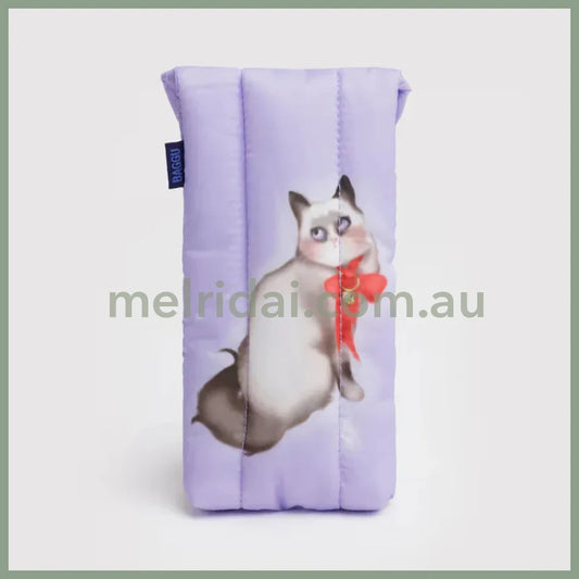 Baggu Puffy Glasses Sleeve (Fancy Cats)