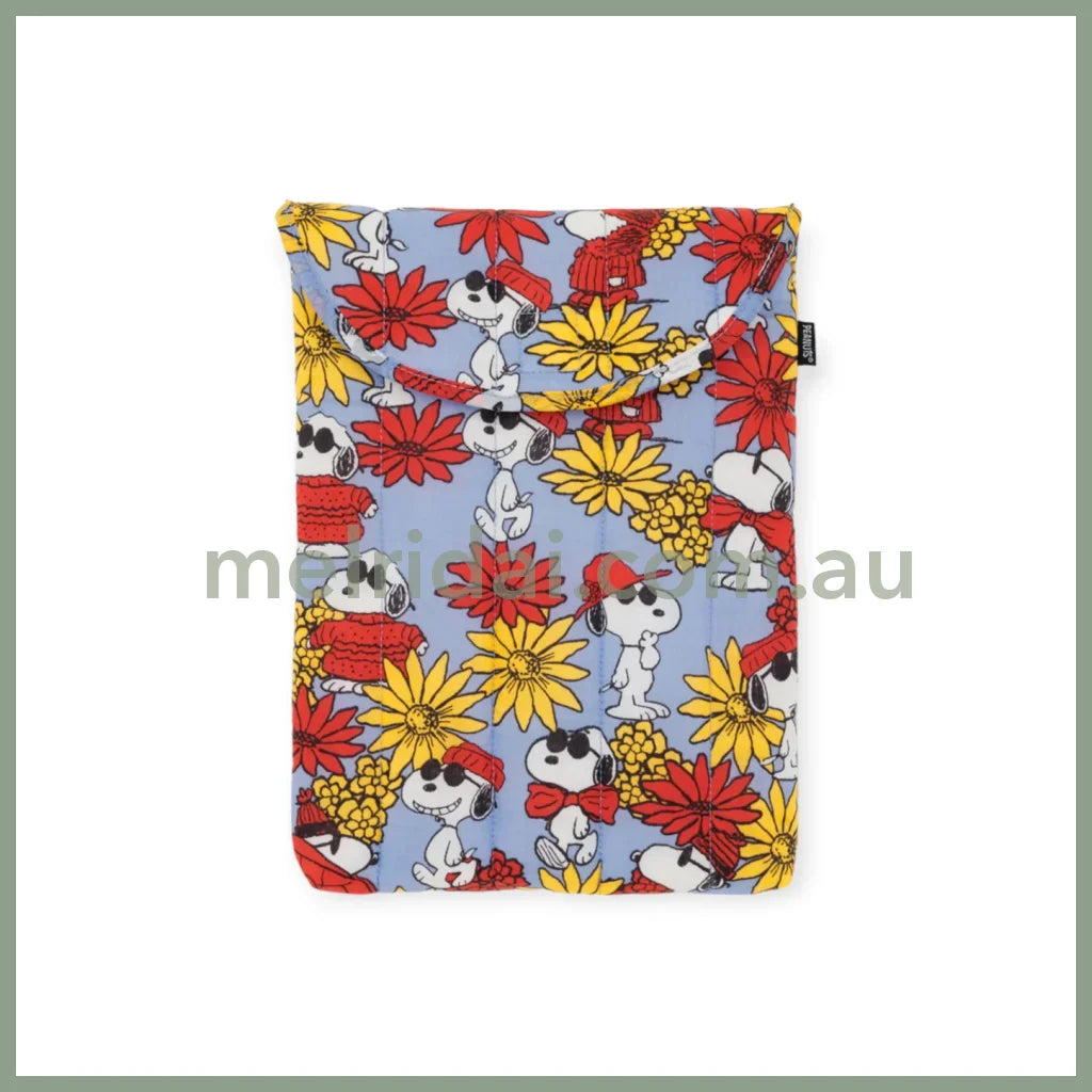 Puffy Laptop Sleeve 13’’/14’’ - Floral Snoopy