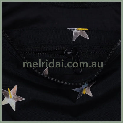 Small Nylon Crescent Bag - Stars