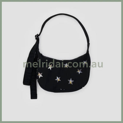 Small Nylon Crescent Bag - Stars
