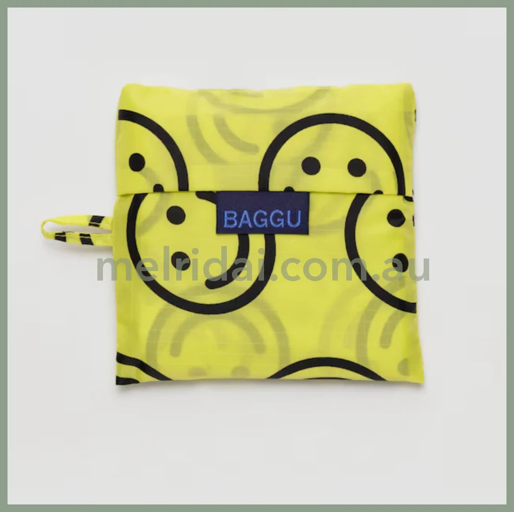 Baggu | Yellow Happy Standard Baggu (New) 黄色笑脸 可折叠环保袋/购物袋