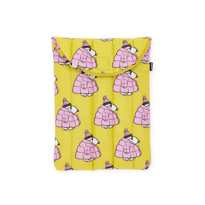 Puffy Laptop Sleeve 16’’ - Puffer Snoopy Pink