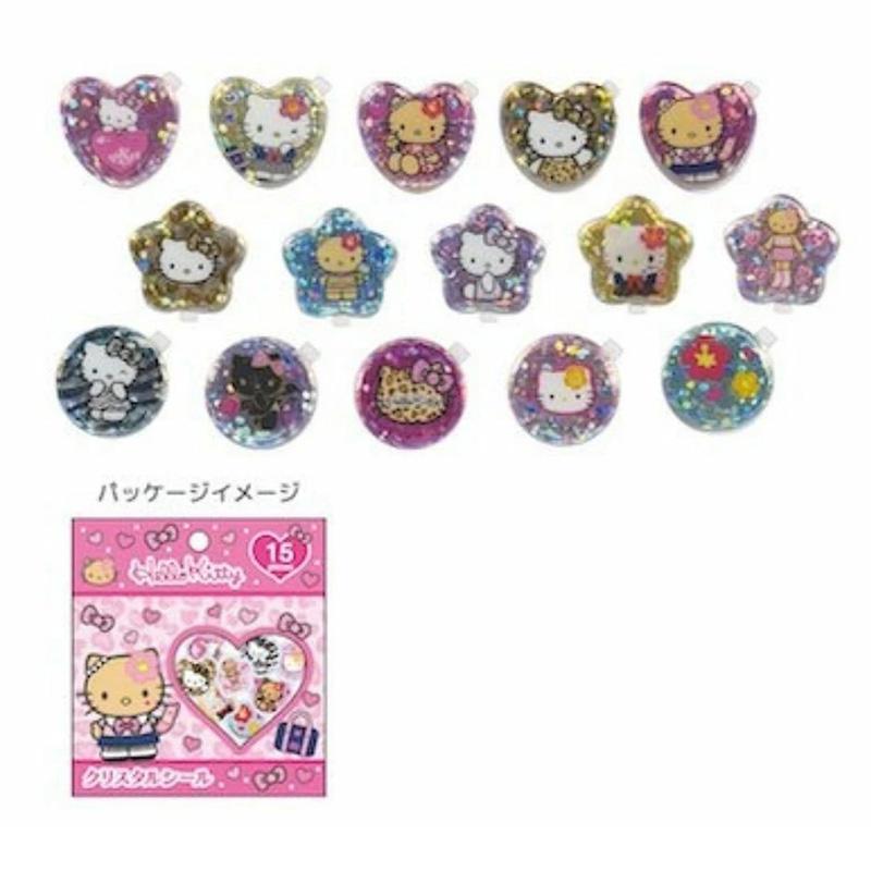 SANRIO | Hello Kitty Crystal Sticker 19×19×2mm (GOGO Gal)