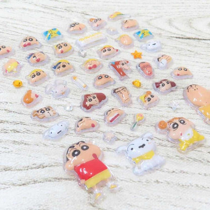 Crayon Shin-chan | Mini Deco Sticker & Slide Case with Ball Chain 105×110×10mm