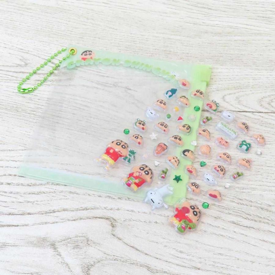 Crayon Shin-chan | Mini Deco Sticker & Slide Case with Ball Chain 105×110×10mm